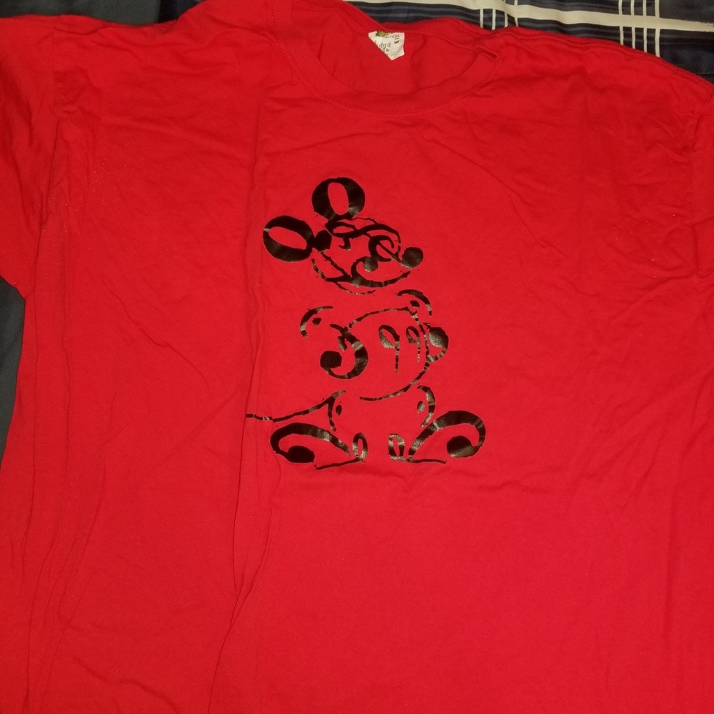 Mickey music notes short sleeved men’s shirt